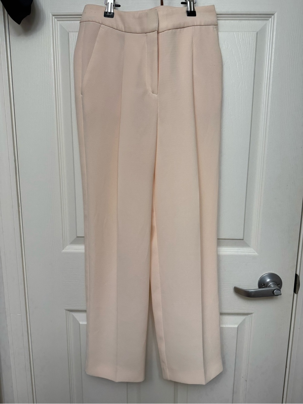 Hugo Boss Women's Light Cream Straight-Leg Dress Pants